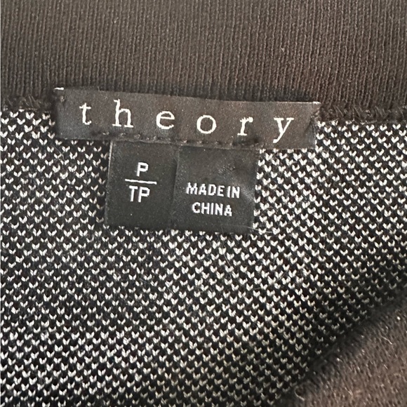 Theory Efersten Mixed-Stripe Knit Pencil Skirt Like New Black & White - Picture 5 of 10